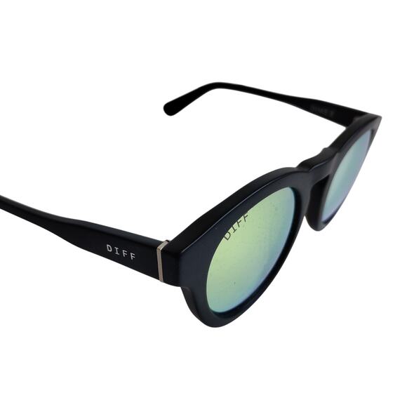 DIFF Eyewear Dime II Sunglasses Round Mirrored Retro UV Polarized - Picture 6 of 10